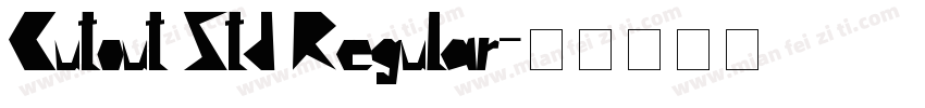 Cutout Std Regular字体转换